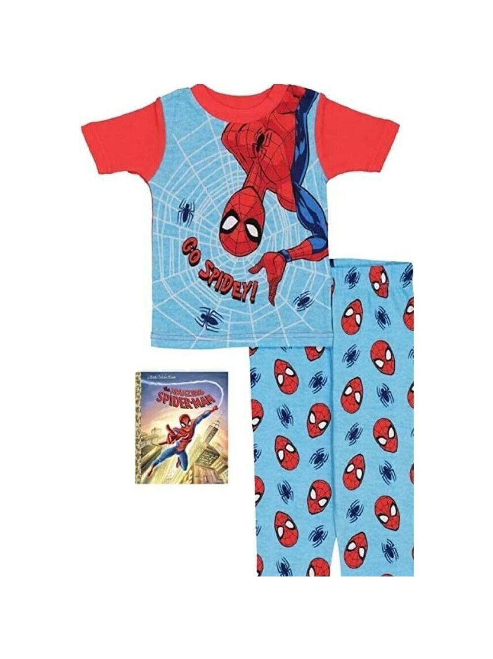 Marvel Boys' Spider-Man 2Piece Snug-Fit Cotton Pajamas